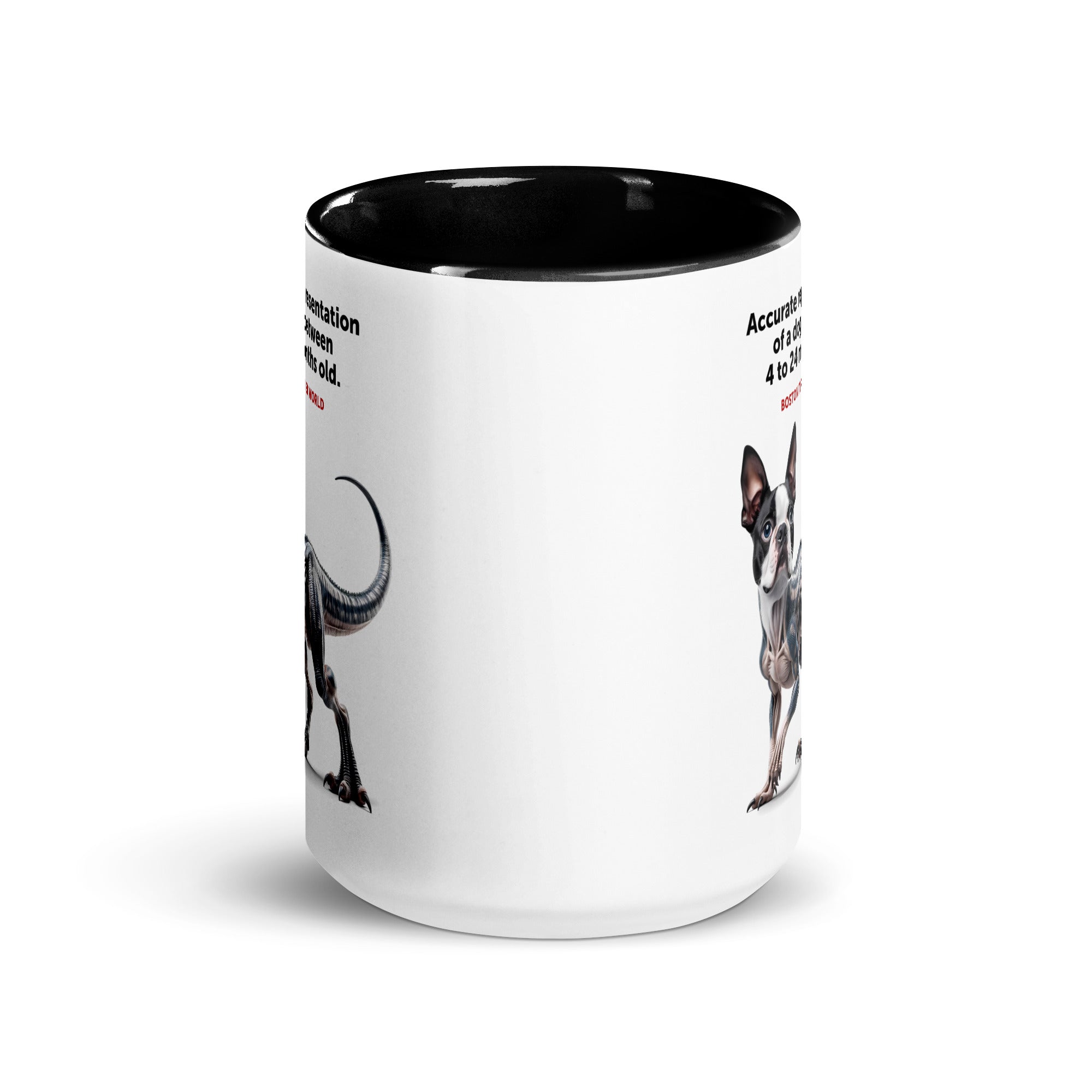 Accurate Representation of a Dog (Boston Terrier) between 4 to 24 Months old Mug