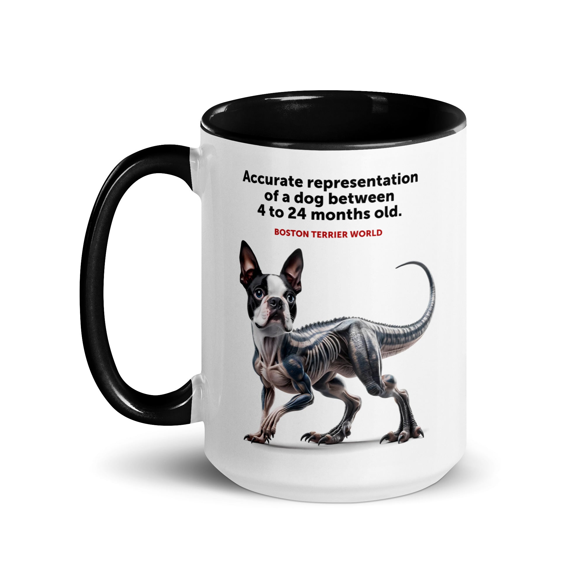 Accurate Representation of a Dog (Boston Terrier) between 4 to 24 Months old Mug