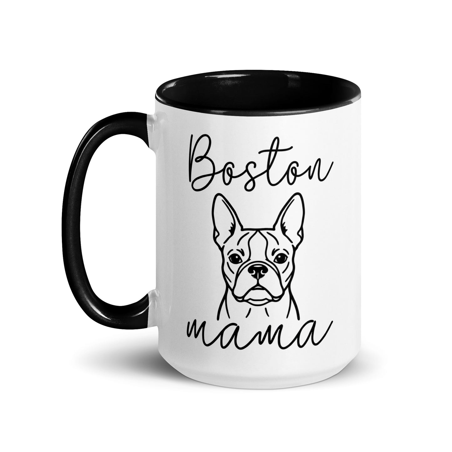 Boston Mama Mode Mug with Color Inside .