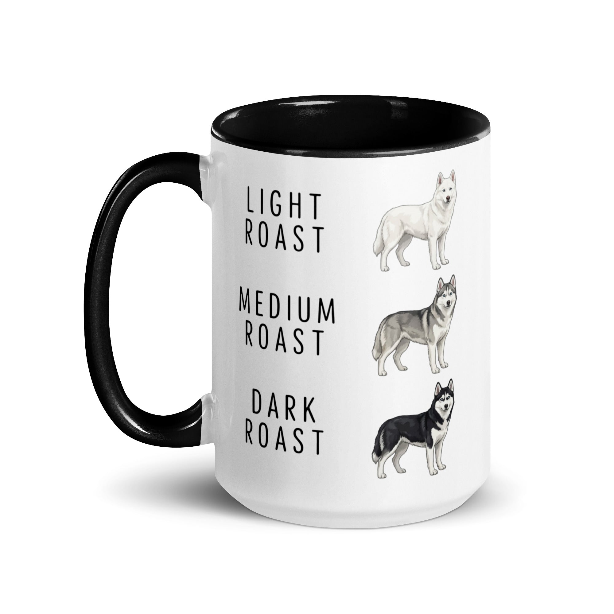 Husky Coffee Roast Mug . Black 15 oz