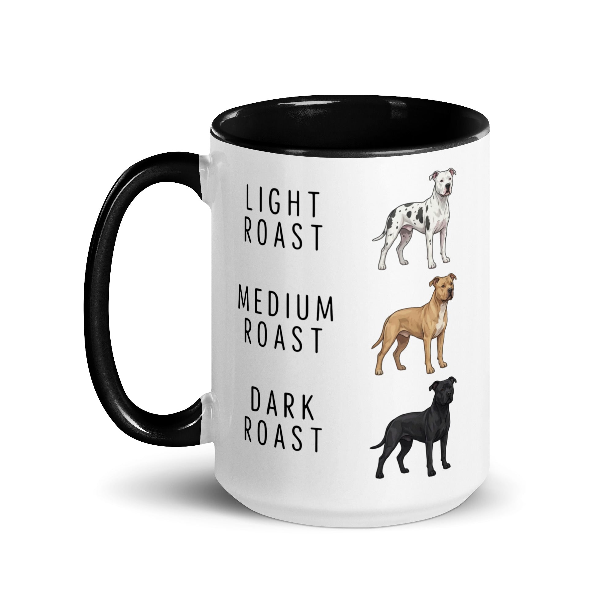 Pit Bull Coffee Roast Mug . Black 15 oz