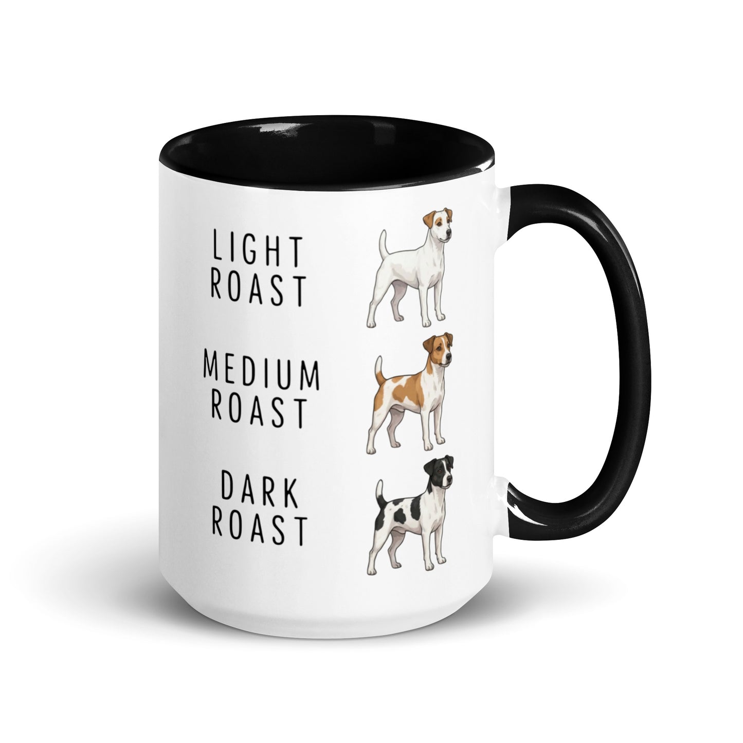 Jack Russell Terrier Coffee Roast Mug . Black 15 oz