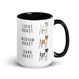 Jack Russell Terrier Coffee Roast Mug . Black 15 oz