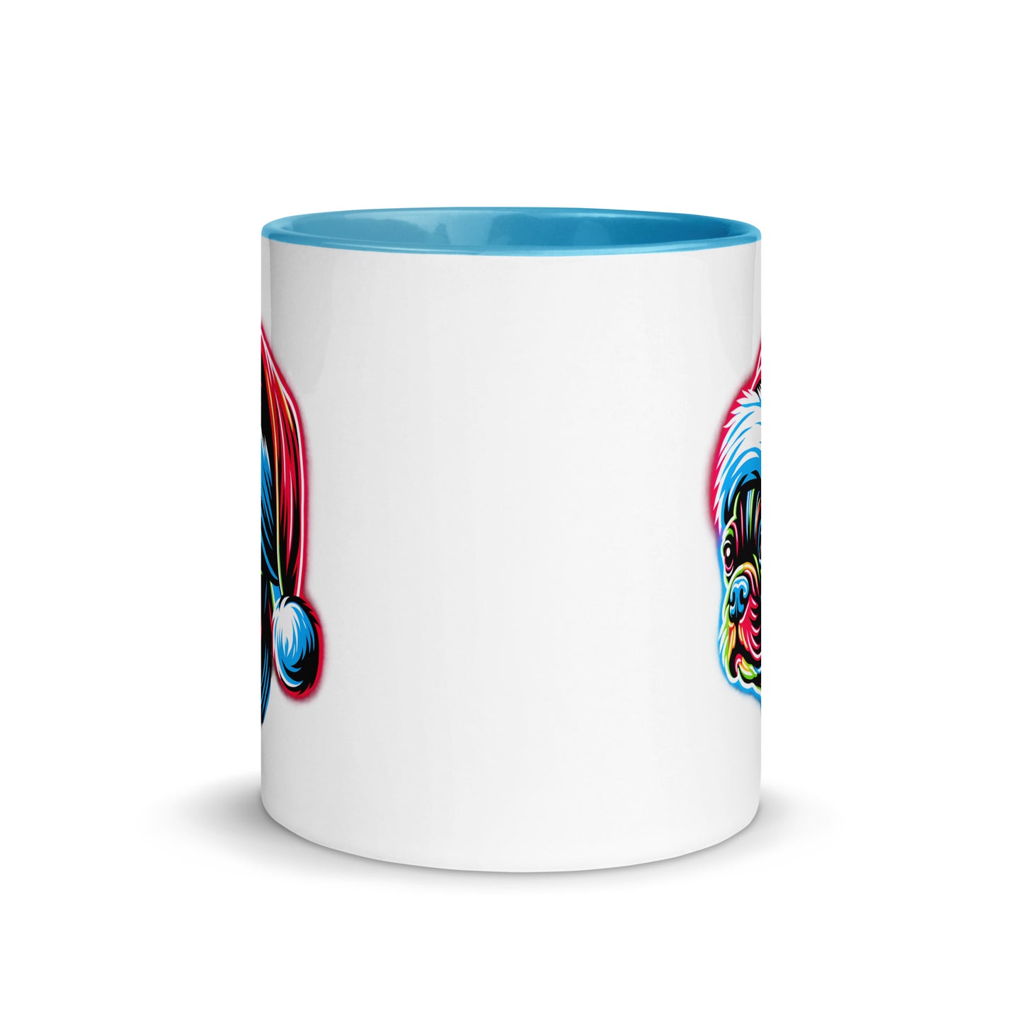 Bright Boston Holiday - Santa Pup Style Mug with Color Inside