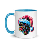 Bright Boston Holiday - Santa Pup Style Mug with Color Inside