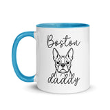 Boston Daddy Mode Mug with Color Inside . Blue
