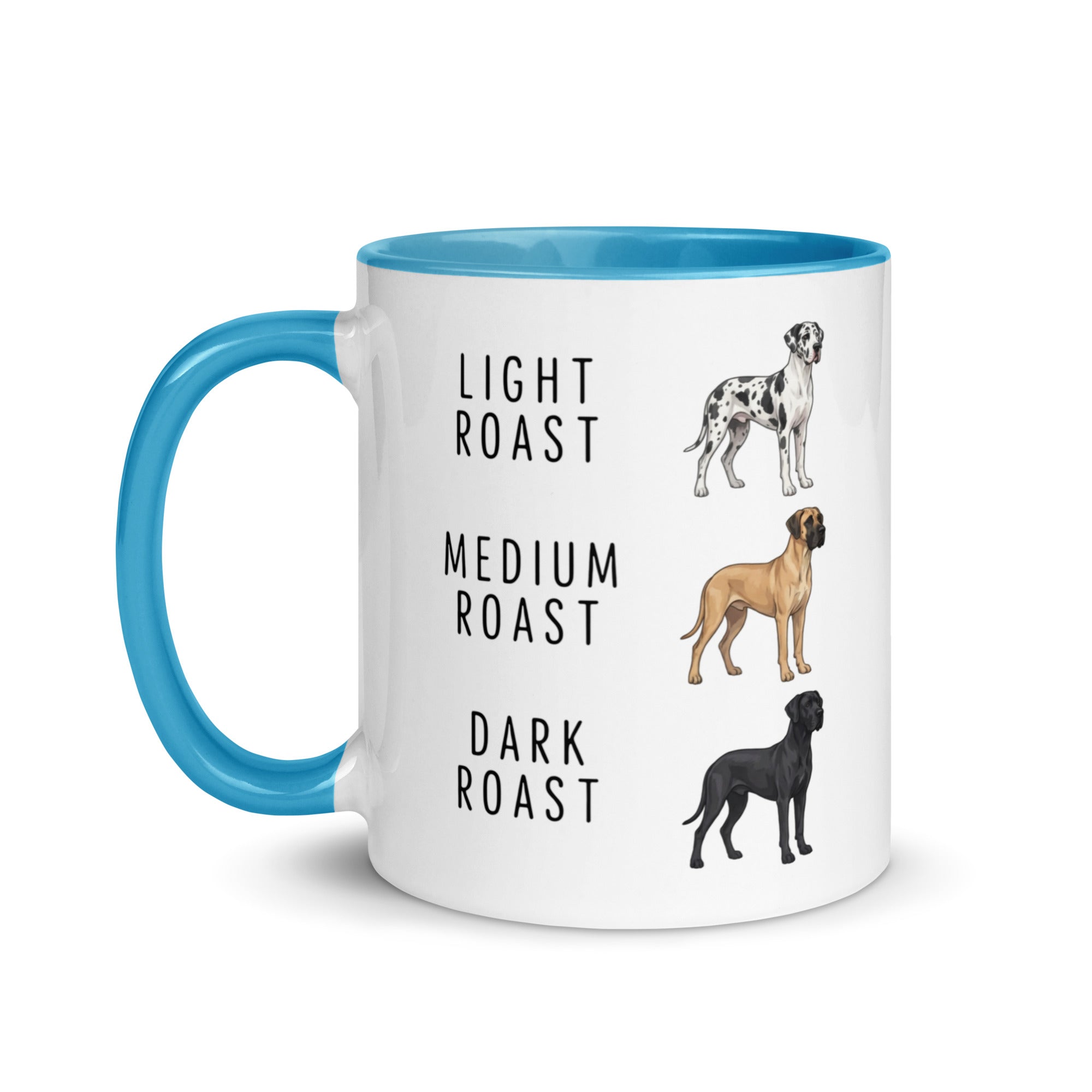 Great Dane Coffee Roast Mug . Blue 11 oz
