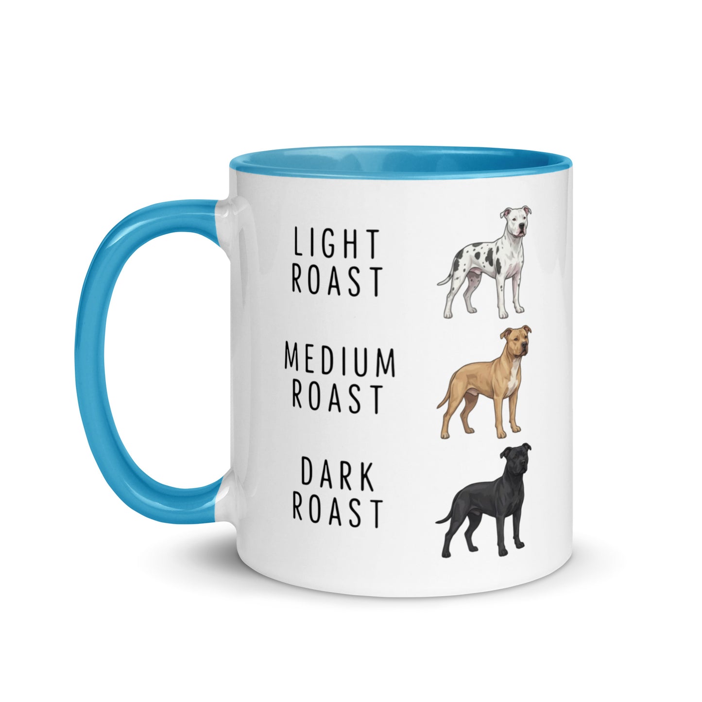 Pit Bull Coffee Roast Mug . Blue 11 oz