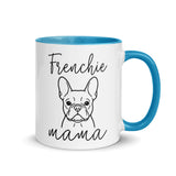 French Bulldog Frenchie Mama Mode Mug . Blue 11 oz