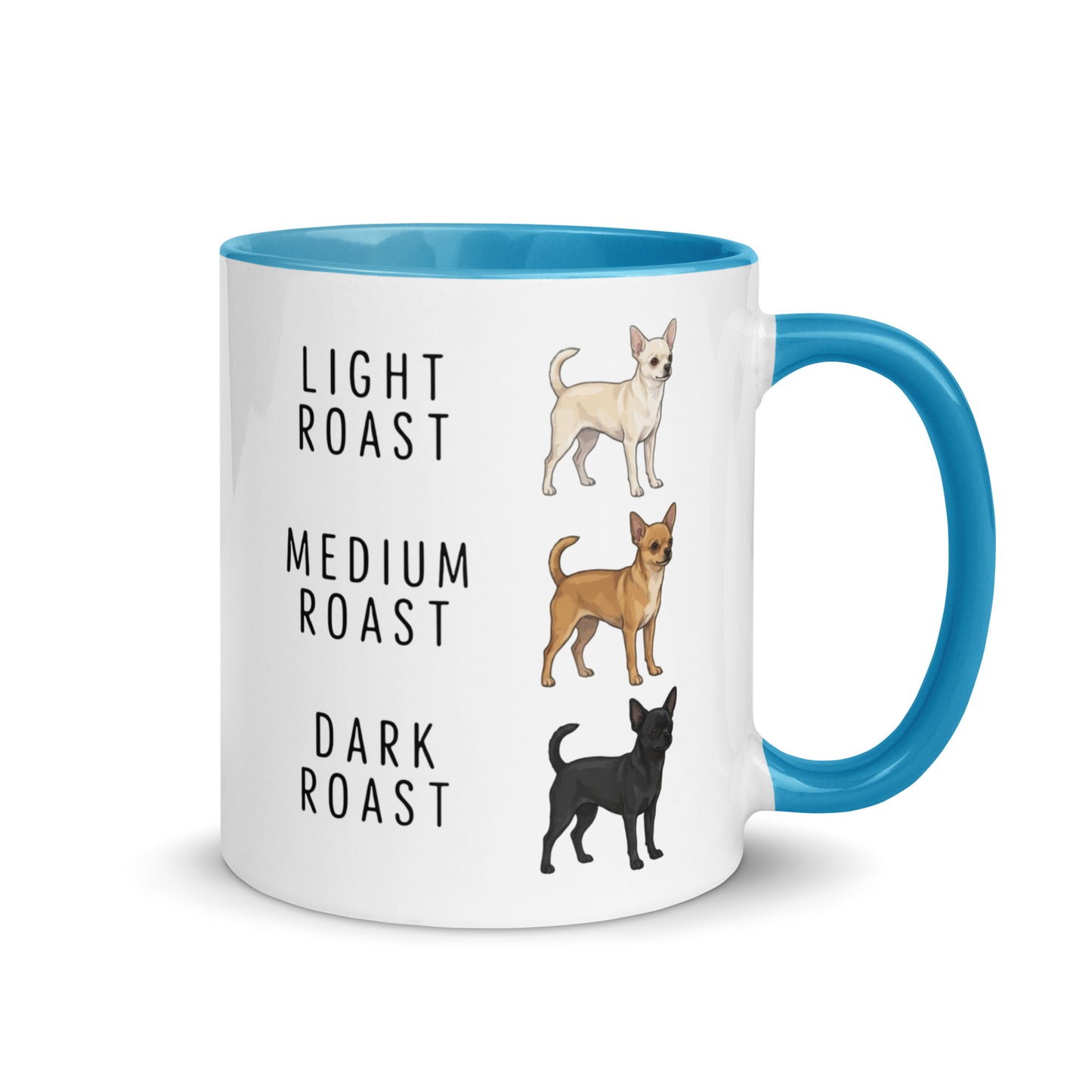 Chihuahua Coffee Roast Mug . Blue 11 oz