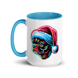 Bright Boston Holiday - Santa Pup Style Mug with Color Inside