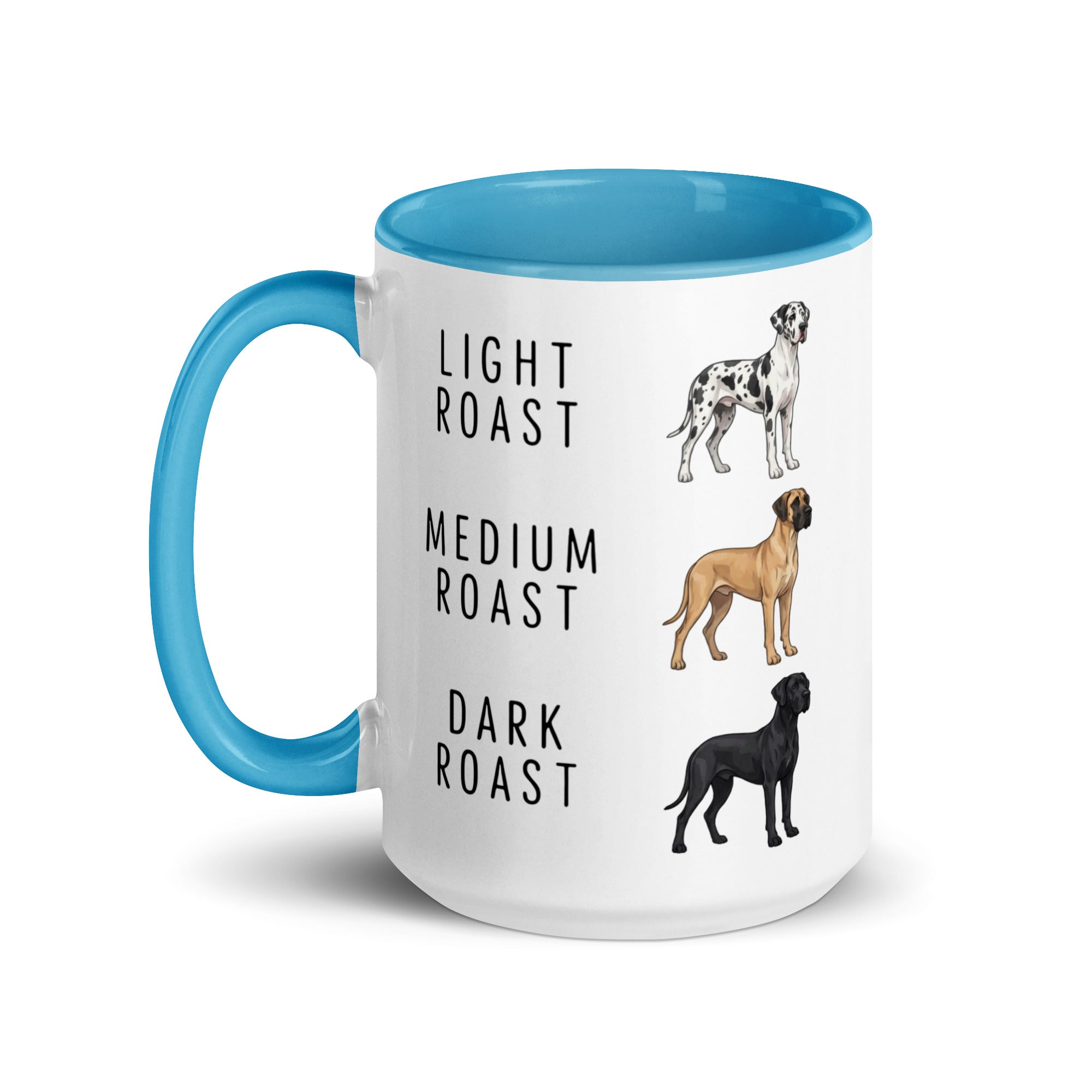Great Dane Coffee Roast Mug . Blue 15 oz