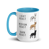 Pit Bull Coffee Roast Mug . Blue 15 oz