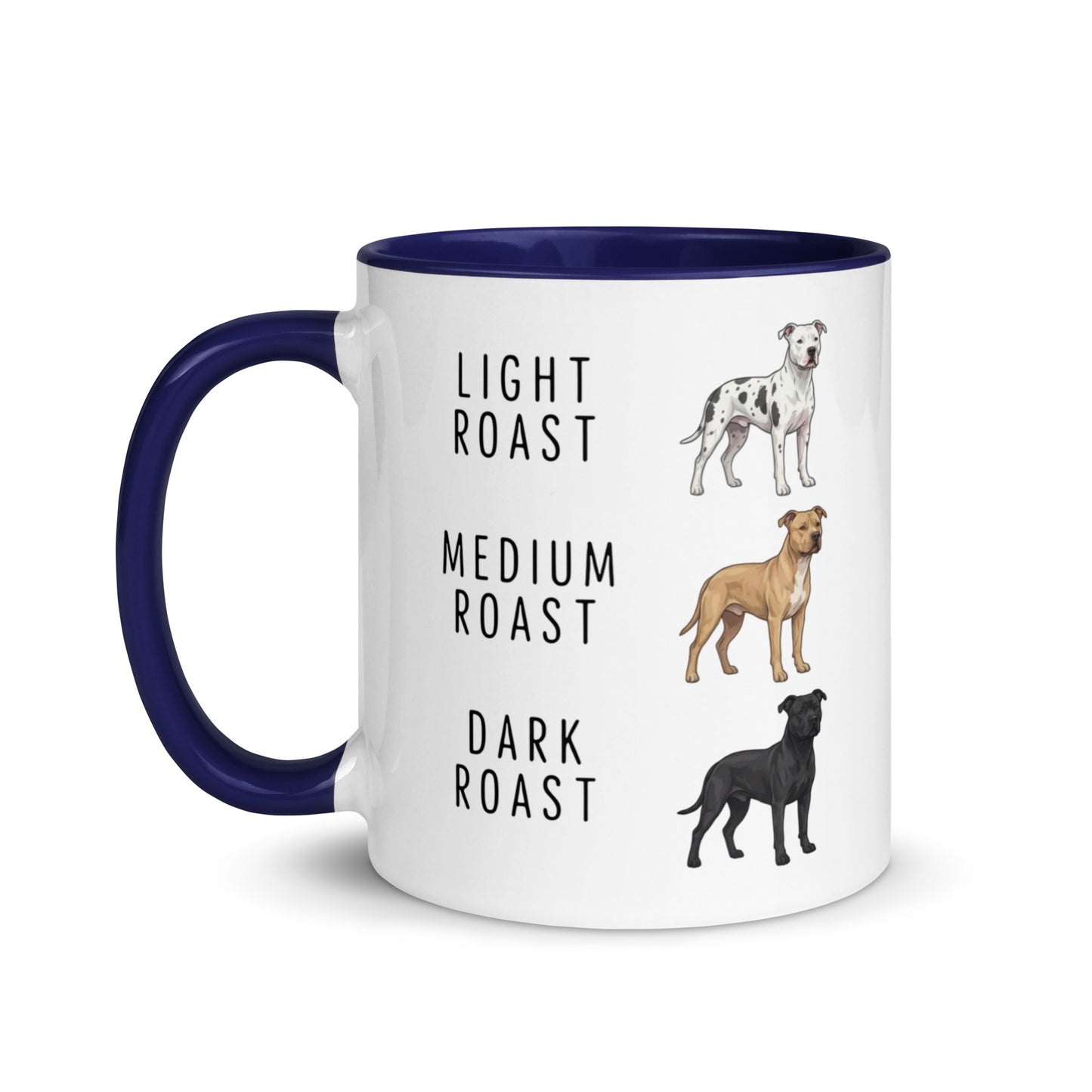 Pit Bull Coffee Roast Mug . Dark Blue 11 oz