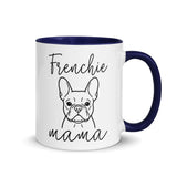 French Bulldog Frenchie Mama Mode Mug . Dark Blue 11 oz