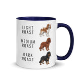 Cavalier King Charles Spaniel Coffee Roast Mug . Dark Blue 11 oz