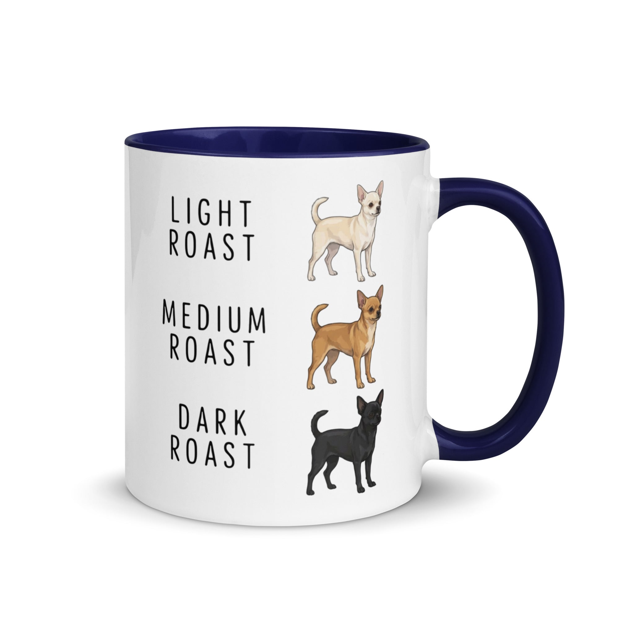 Chihuahua Coffee Roast Mug . Dark Blue 11 oz