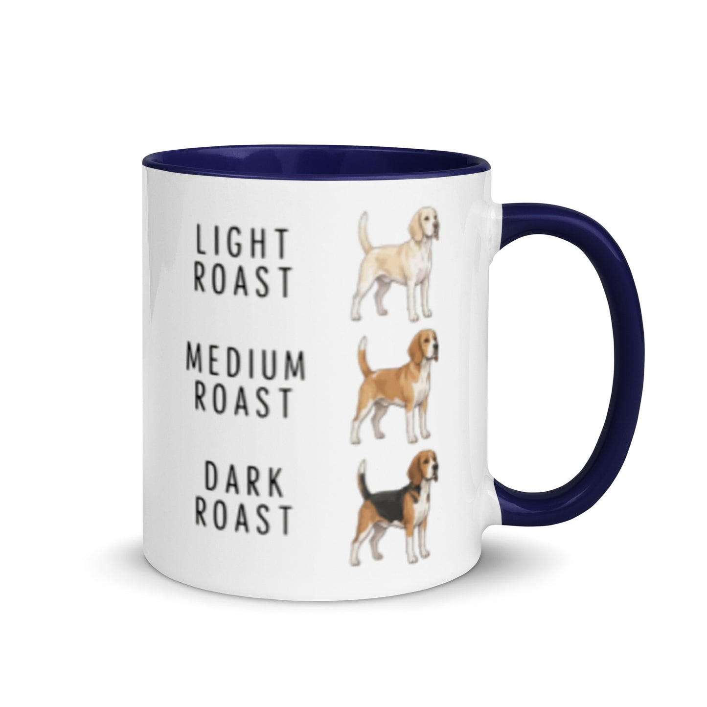 Beagle Coffee Roast Mug . Dark Blue 11 oz