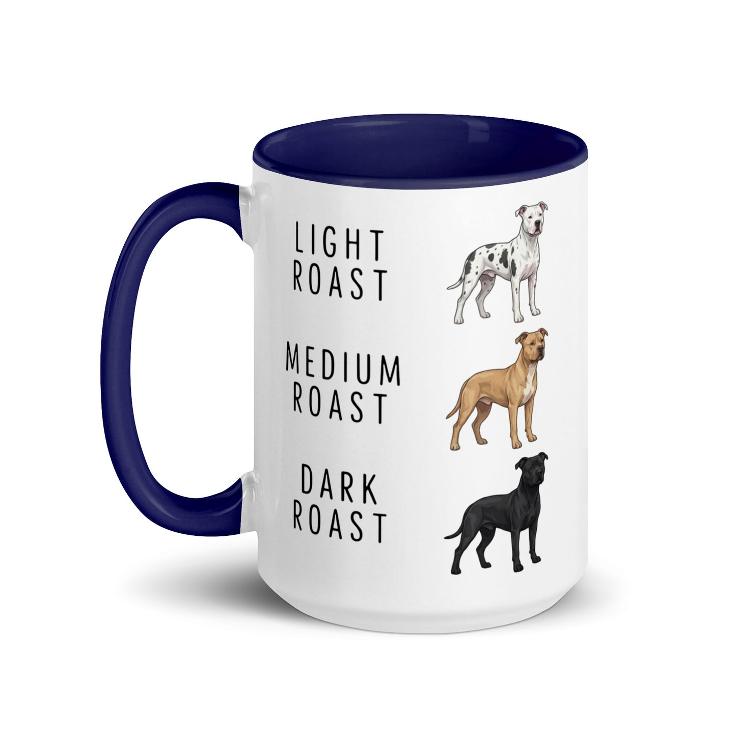 Pit Bull Coffee Roast Mug . Dark Blue 15 oz