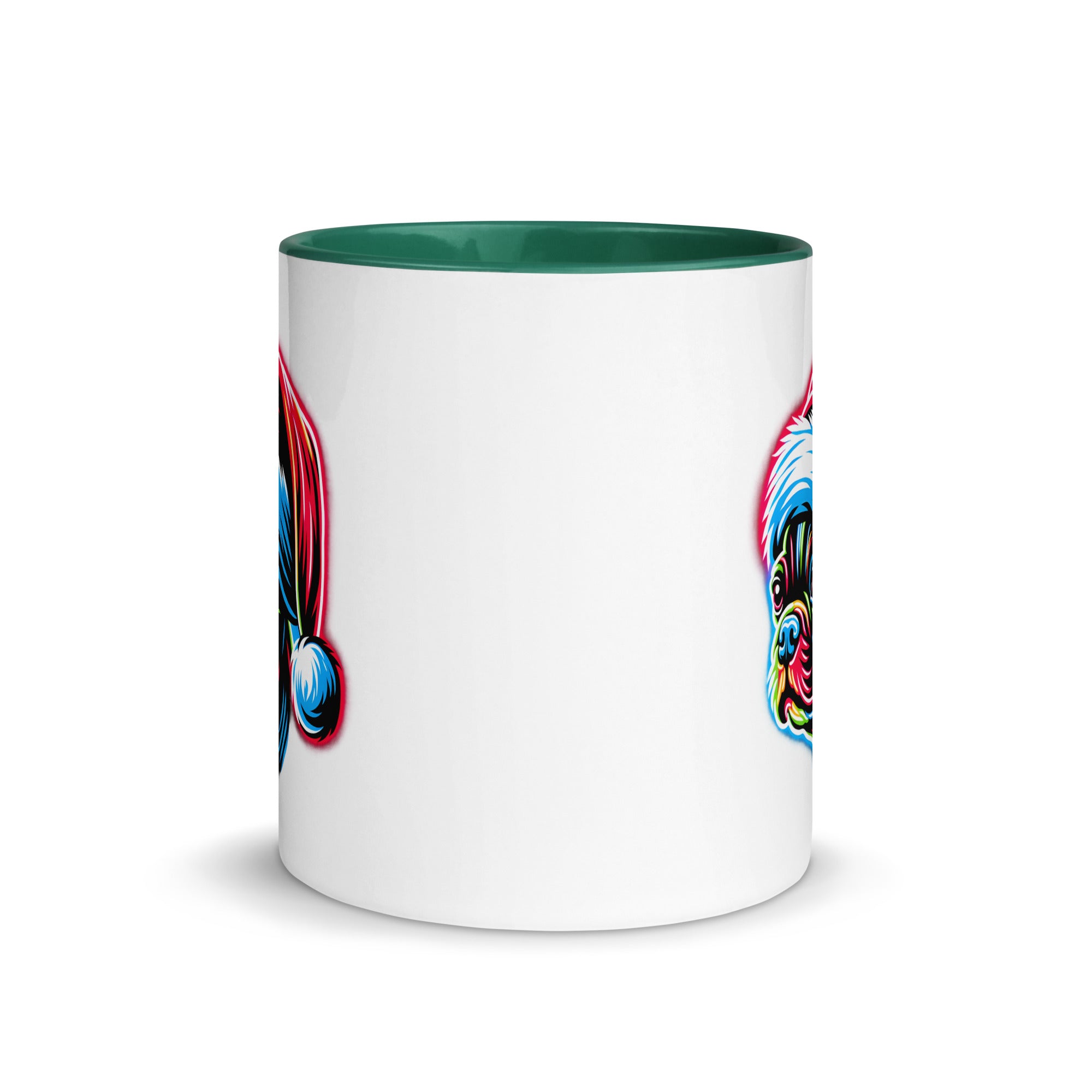 Bright Boston Holiday - Santa Pup Style Mug with Color Inside