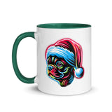 Bright Boston Holiday - Santa Pup Style Mug with Color Inside