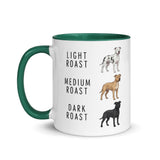 Pit Bull Coffee Roast Mug . Dark green 11 oz