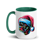 Bright Boston Holiday - Santa Pup Style Mug with Color Inside