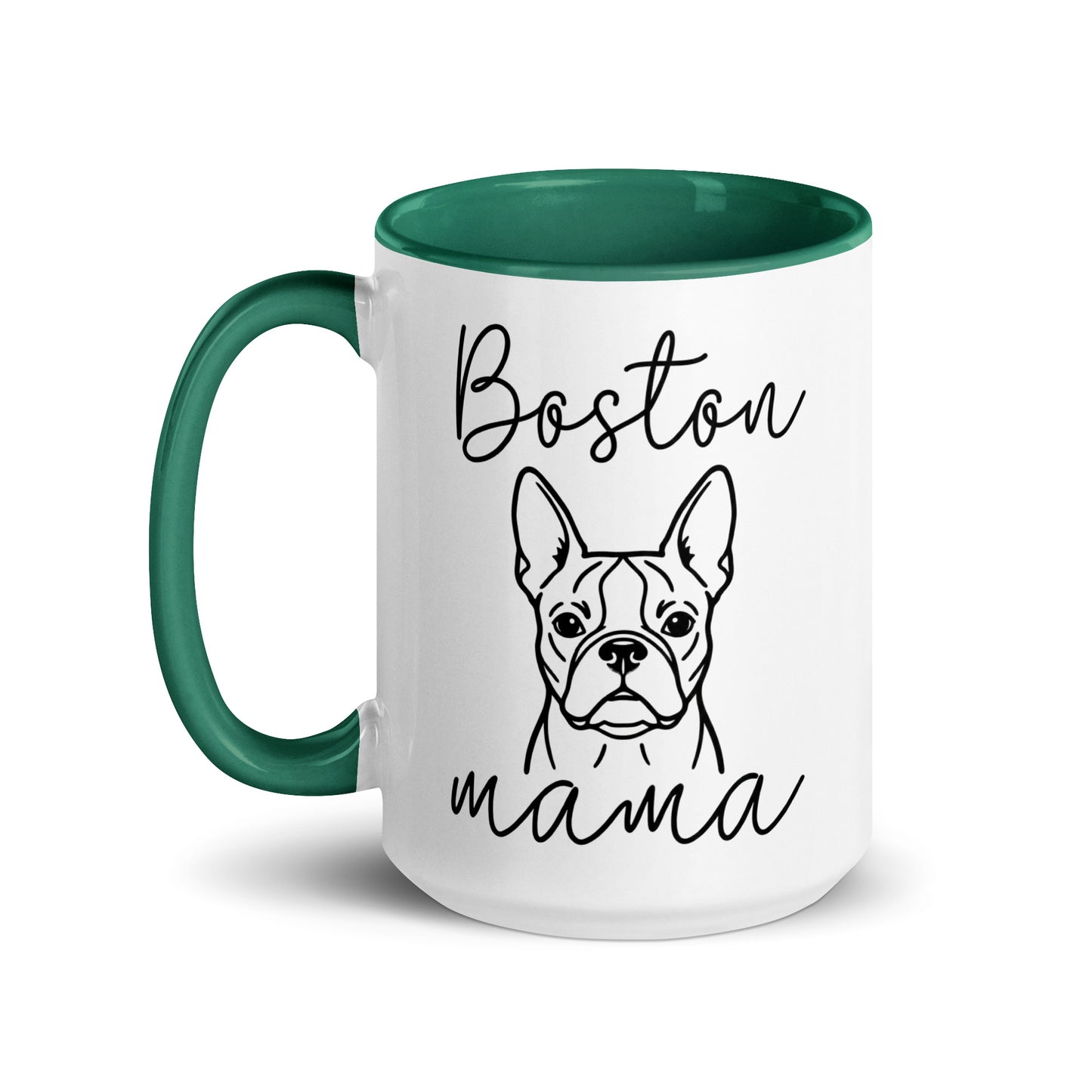 Boston Mama Mode Mug with Color Inside .