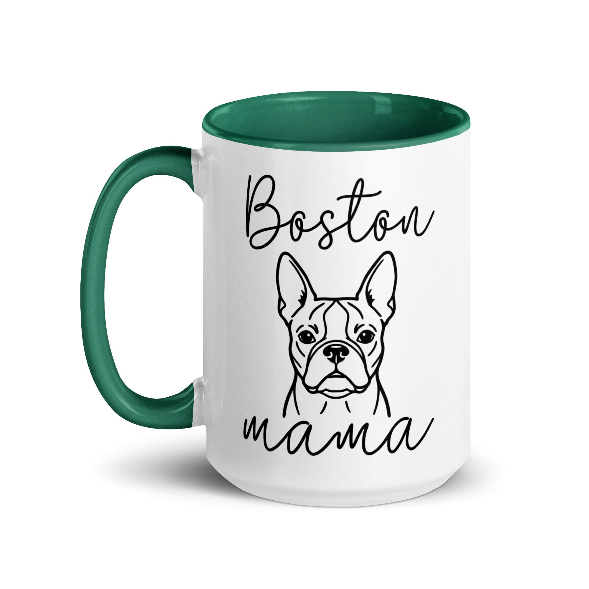 Boston Mama Mode Mug with Color Inside .