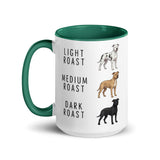 Pit Bull Coffee Roast Mug . Dark green 15 oz