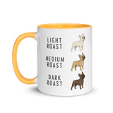 French Bulldog Coffee Roast Mug . Golden Yellow 11 oz