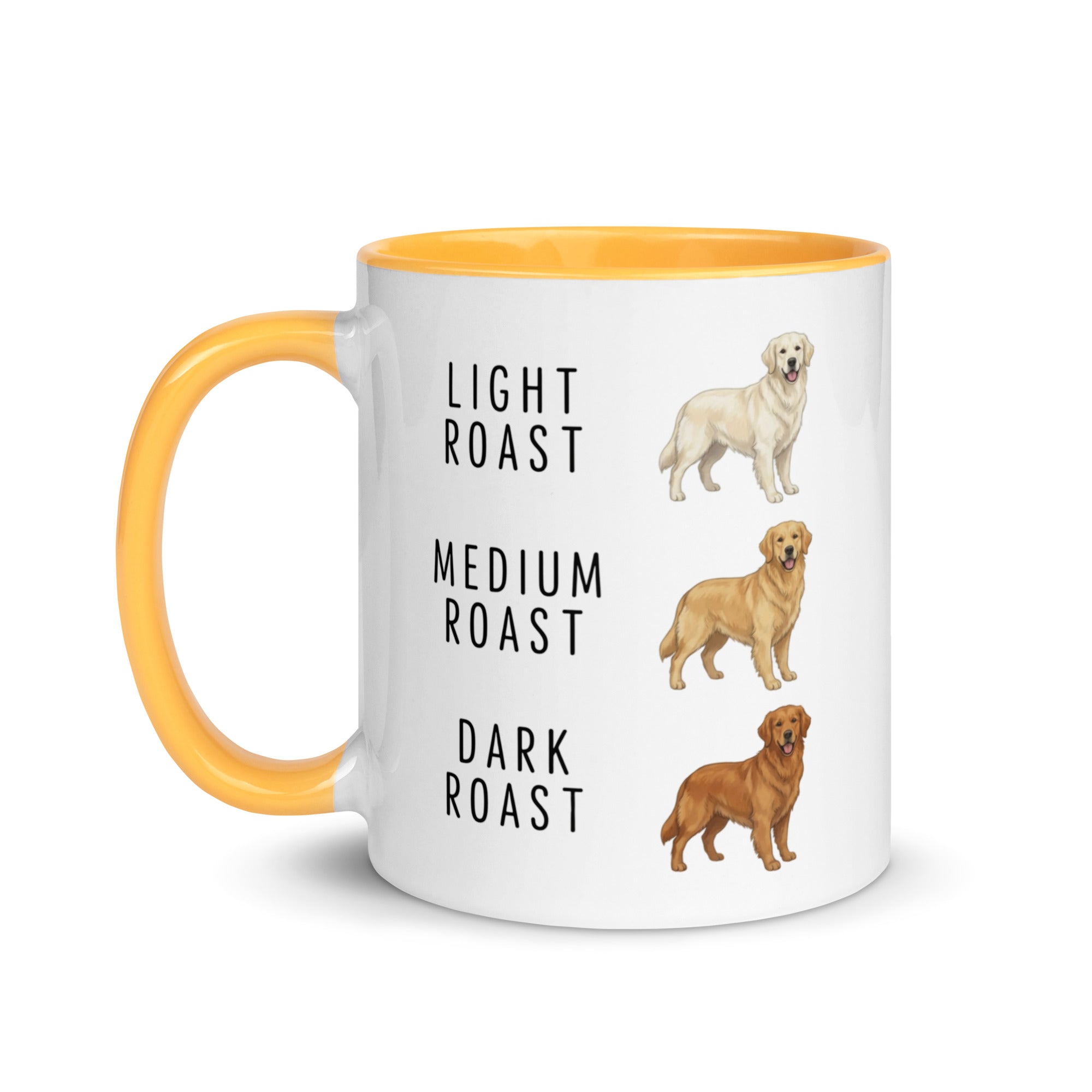Golden Retriever Coffee Roast Mug . Golden Yellow 11 oz