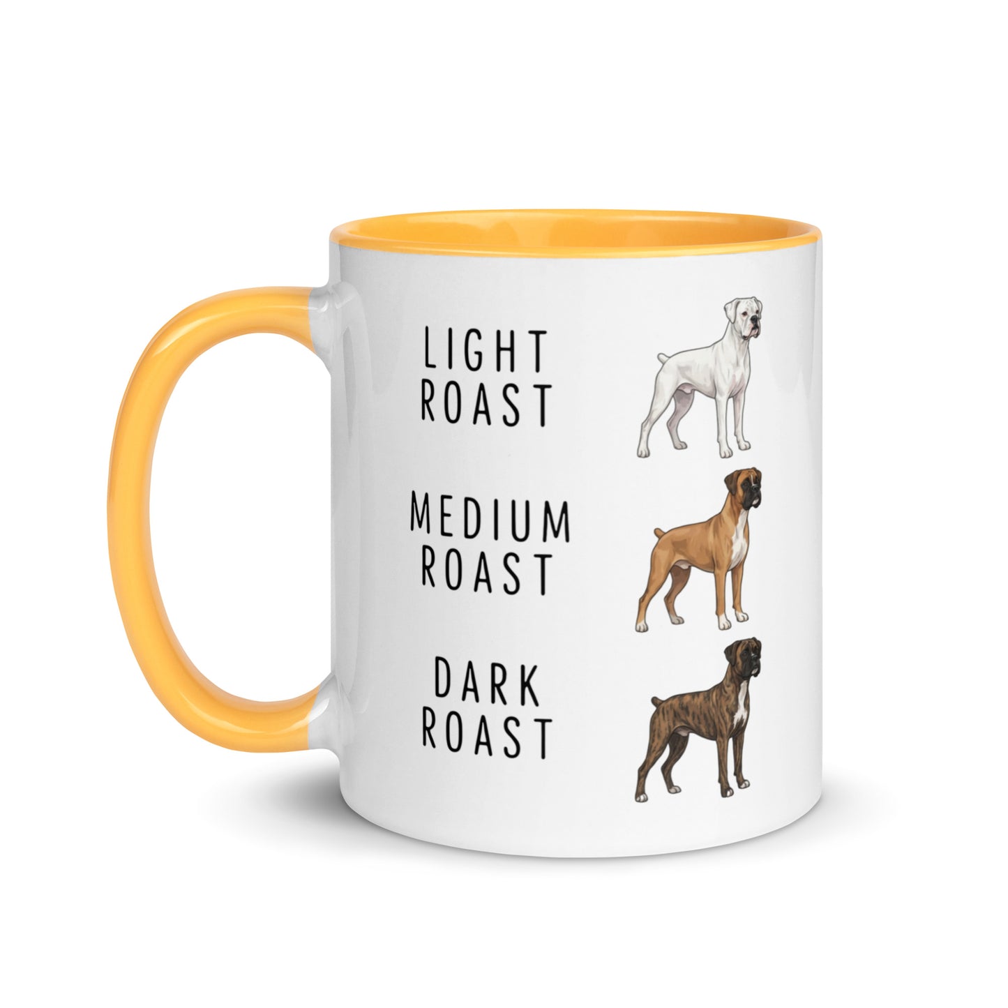 Boxer Coffee Roast Mug . Golden Yellow 11 oz