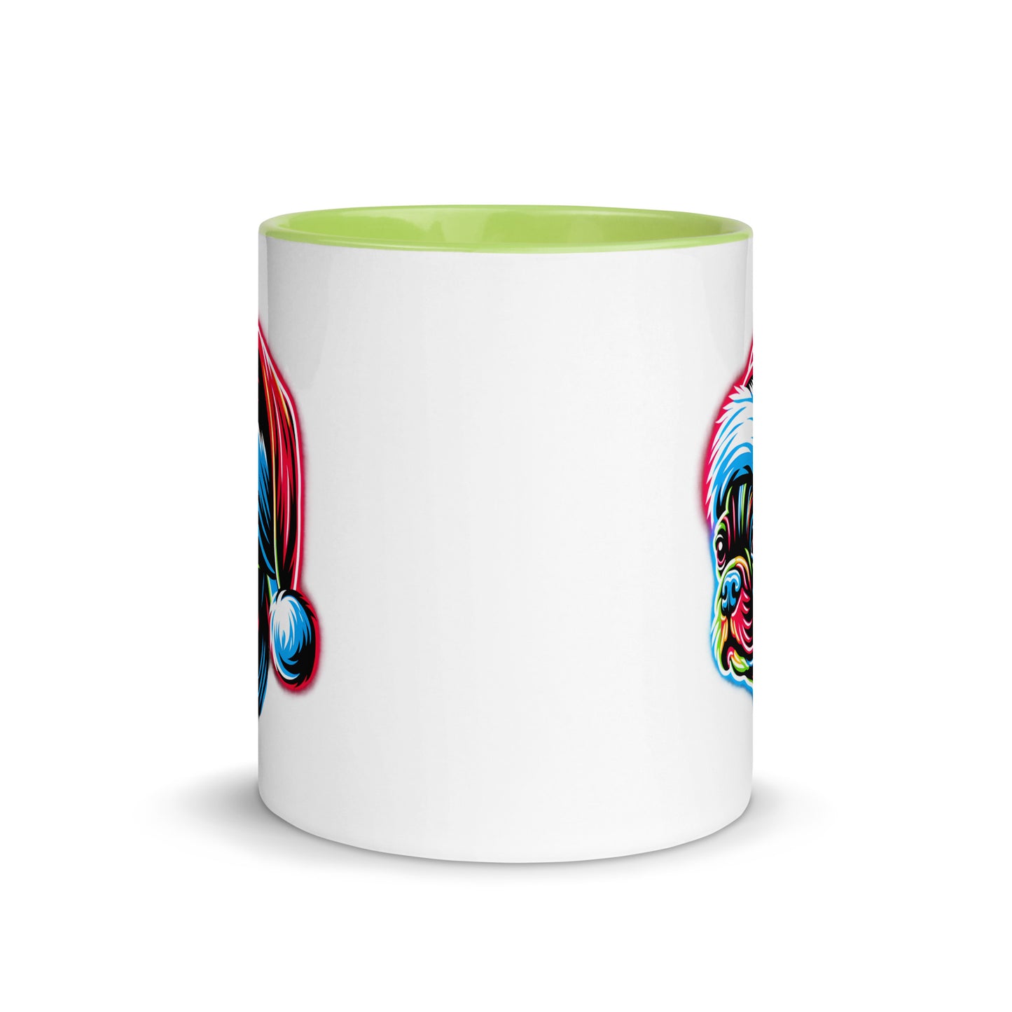 Bright Boston Holiday - Santa Pup Style Mug with Color Inside