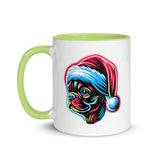 Bright Boston Holiday - Santa Pup Style Mug with Color Inside