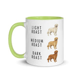 Golden Retriever Coffee Roast Mug . Green 11 oz