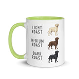 Labrador Retrievers Coffee Roast Mug . Green 11 oz