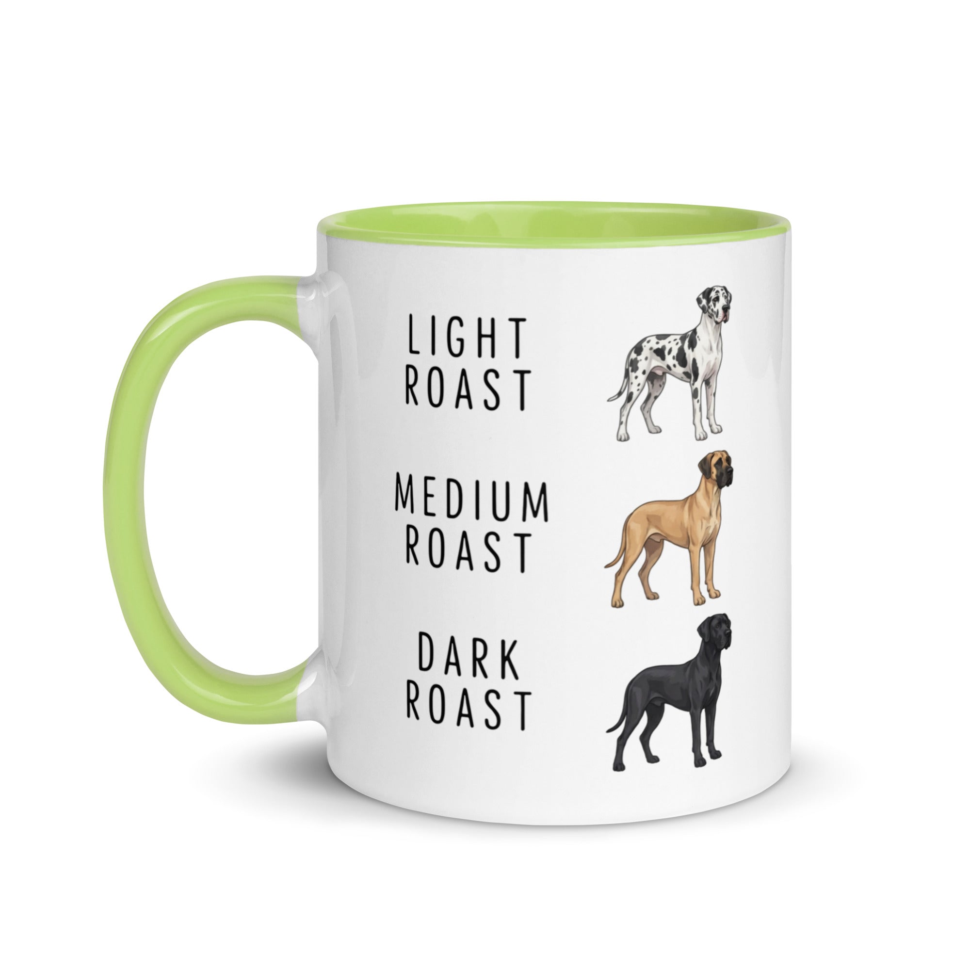 Great Dane Coffee Roast Mug . Green 11 oz