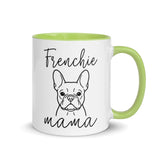 French Bulldog Frenchie Mama Mode Mug . Green 11 oz