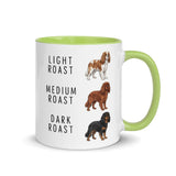 Cavalier King Charles Spaniel Coffee Roast Mug . Green 11 oz