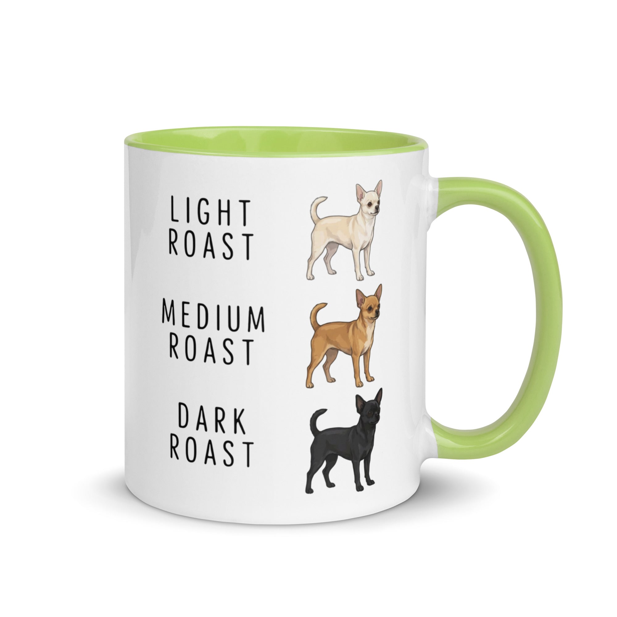 Chihuahua Coffee Roast Mug . Green 11 oz