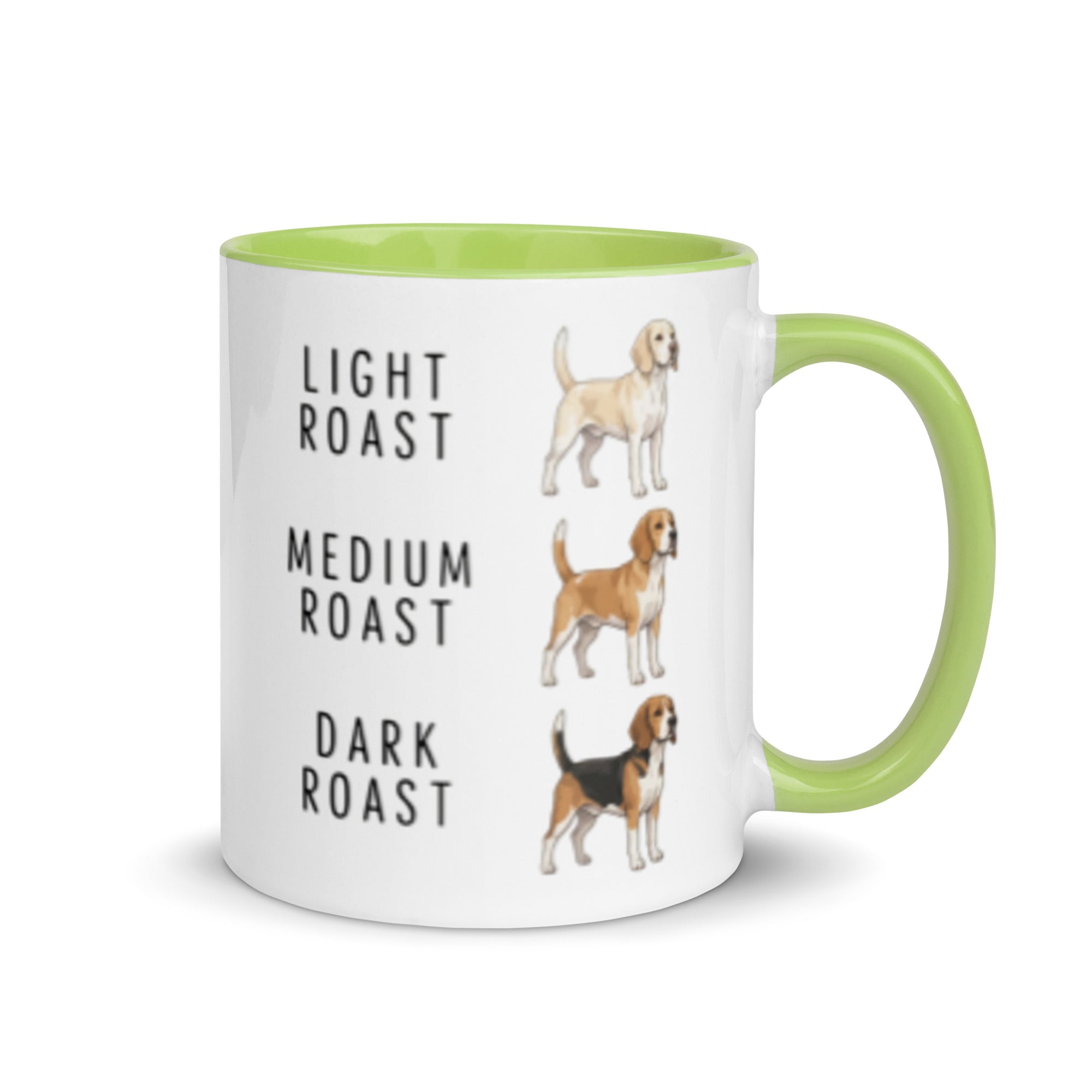Beagle Coffee Roast Mug . Green 11 oz