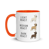 French Bulldog Coffee Roast Mug . Orange 11 oz