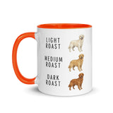 Golden Retriever Coffee Roast Mug . Orange 11 oz