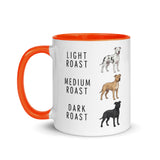 Pit Bull Coffee Roast Mug . Orange 11 oz