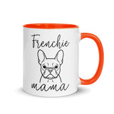 French Bulldog Frenchie Mama Mode Mug . Orange 11 oz
