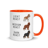 Cavalier King Charles Spaniel Coffee Roast Mug . Orange 11 oz