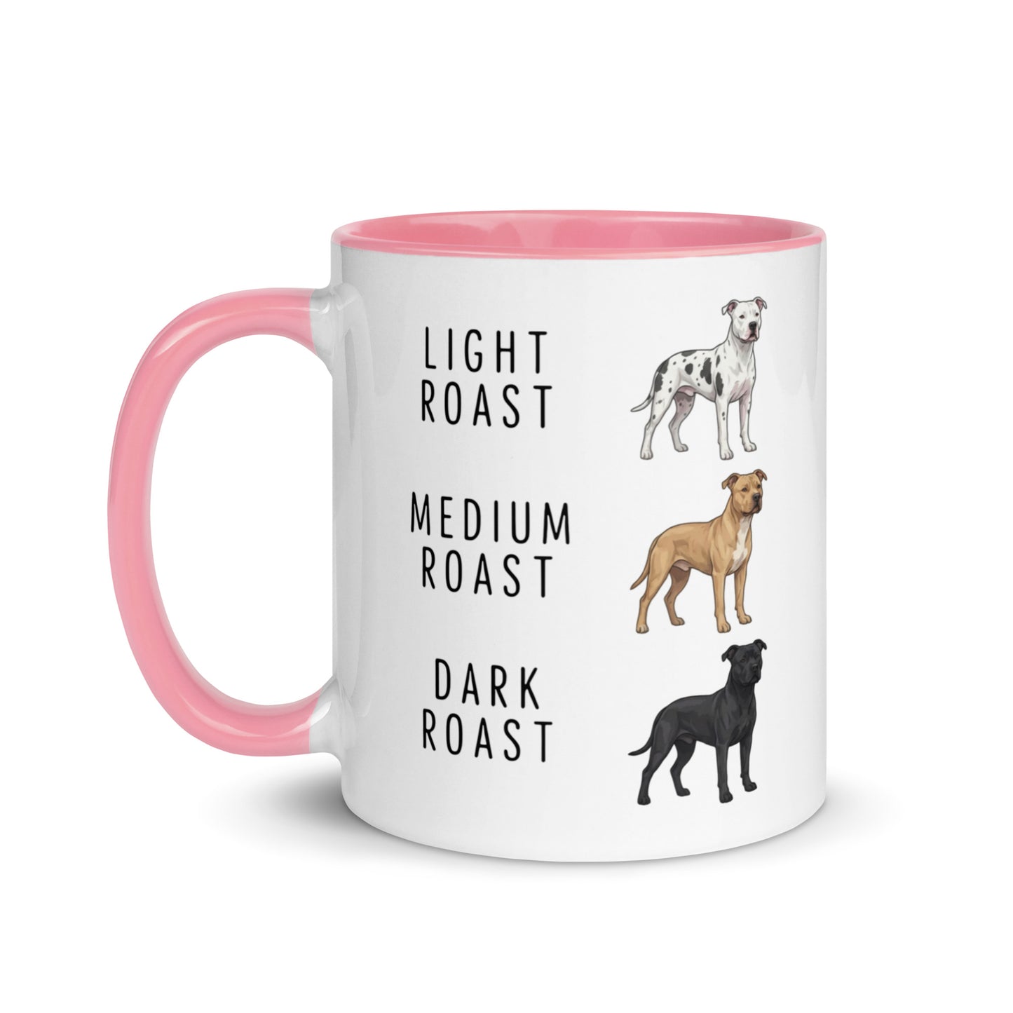Pit Bull Coffee Roast Mug . Pink 11 oz