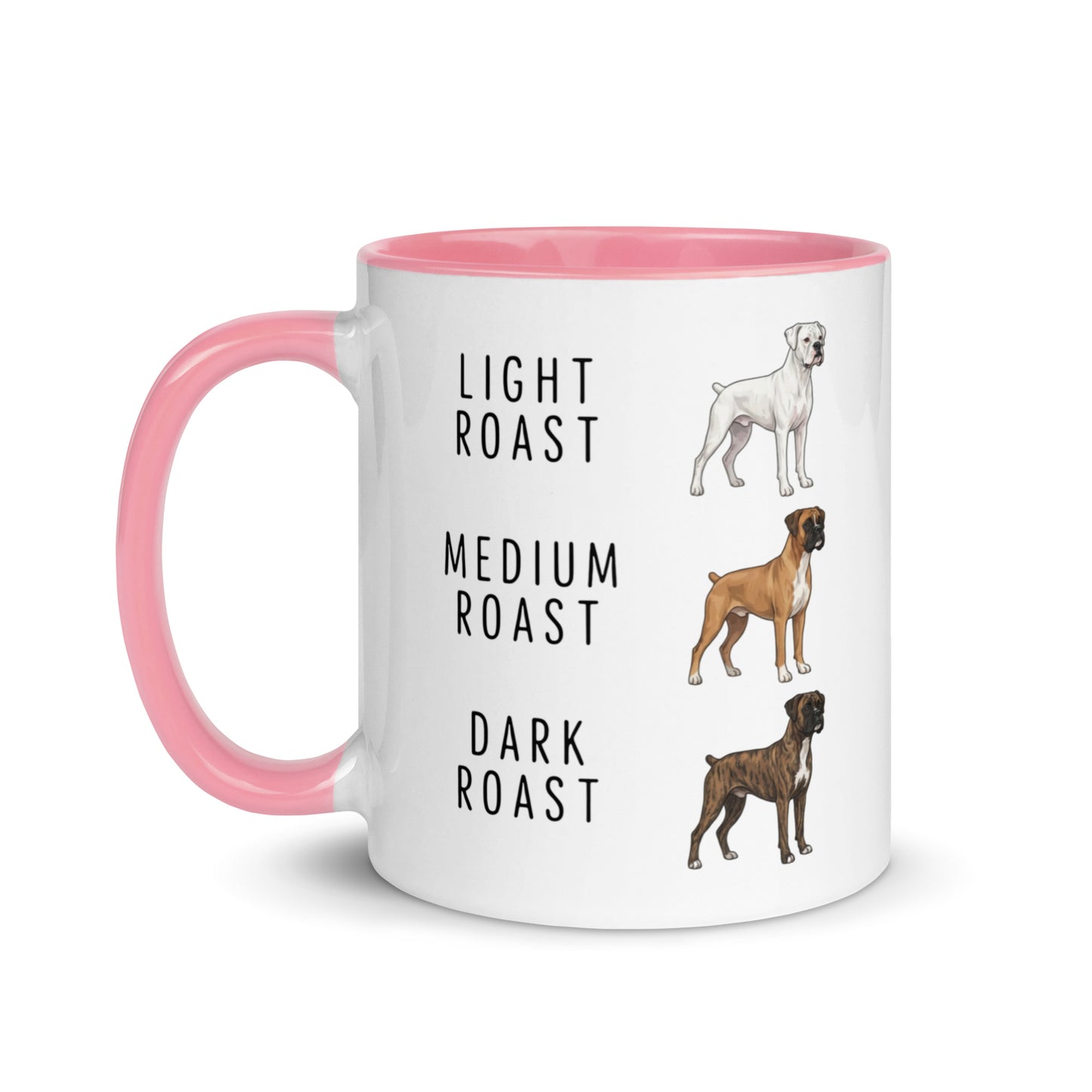 Boxer Coffee Roast Mug . Pink 11 oz
