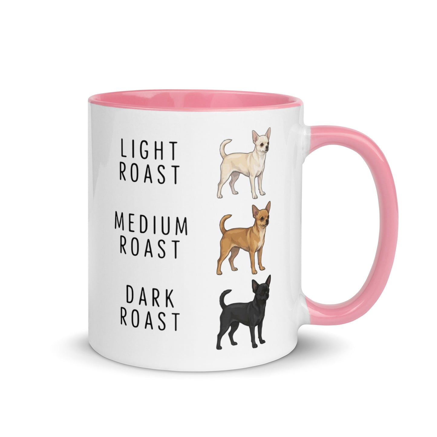 Chihuahua Coffee Roast Mug . Pink 11 oz